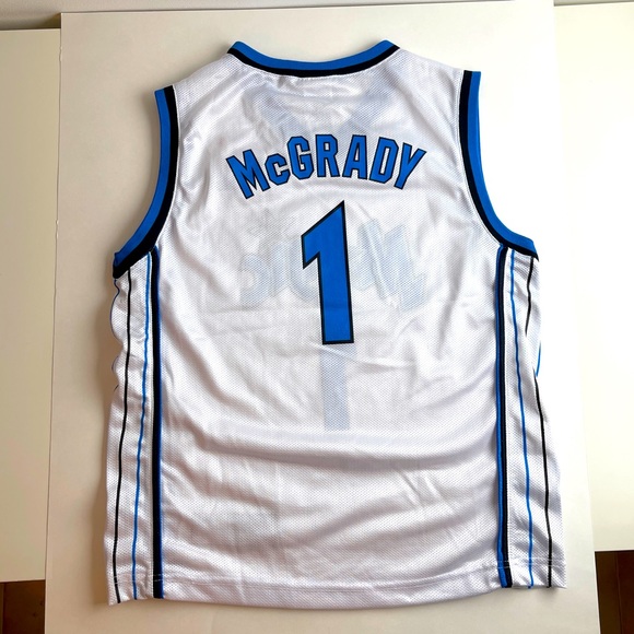 Vintage NBA REEBOK Orlando Magic Tracy McGrady White Jersey, Youth/Women - Picture 2 of 9